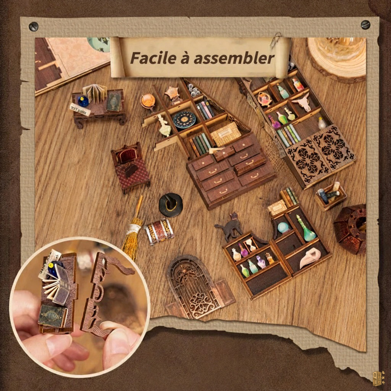 Assemblage rapide et facile du kit DIY book nook